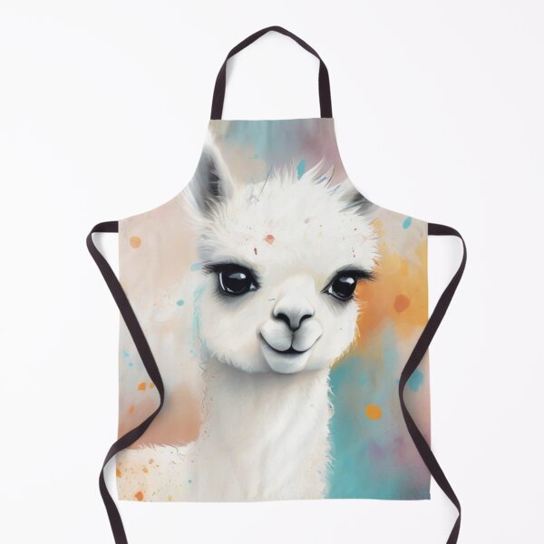 Item preview, Baby Alpaca on a Splash Paint background designed and sold by Wolfheartart.