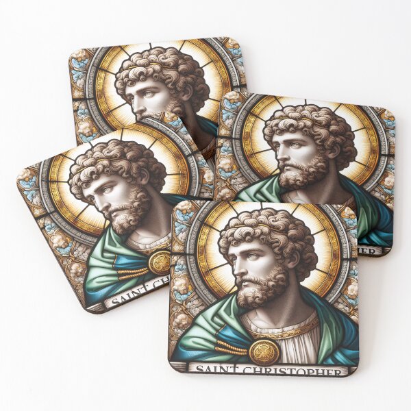 Item preview, Saint Christopher The Patron Saint of Travelers designed and sold by ClassicRetroism.