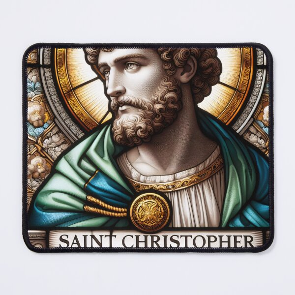 Item preview, Saint Christopher The Patron Saint of Travelers designed and sold by ClassicRetroism.