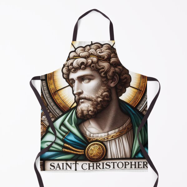 Item preview, Saint Christopher The Patron Saint of Travelers designed and sold by ClassicRetroism.