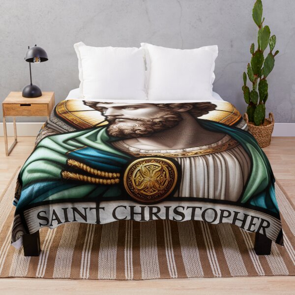 Item preview, Saint Christopher The Patron Saint of Travelers designed and sold by ClassicRetroism.
