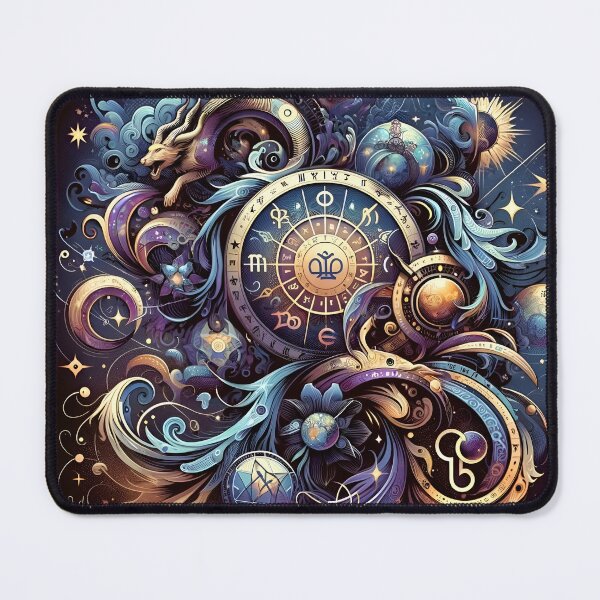 Item preview, "Cosmic Mystique: Zodiac Artistry Unveiled" designed and sold by APARTAI EU.