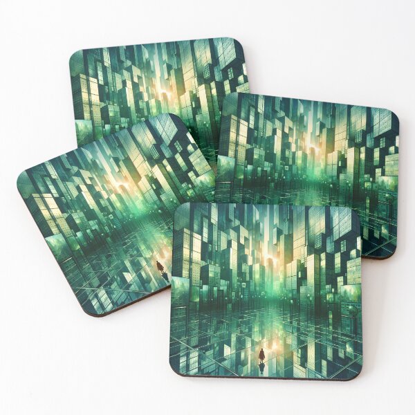Item preview, Emerald Metropolis Vision designed and sold by AI-Only Creations.
