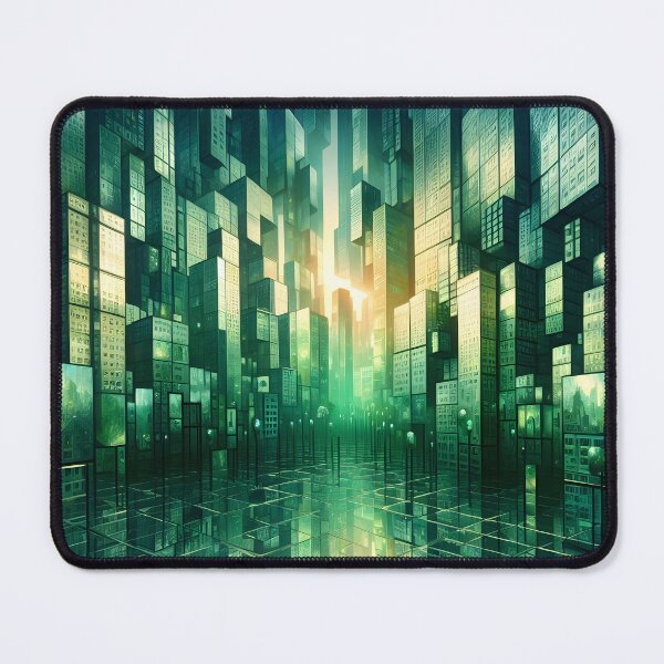 Item preview, Emerald Metropolis Vision designed and sold by AI-Only Creations.