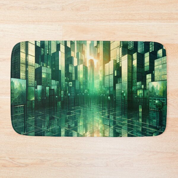 Item preview, Emerald Metropolis Vision designed and sold by AI-Only Creations.