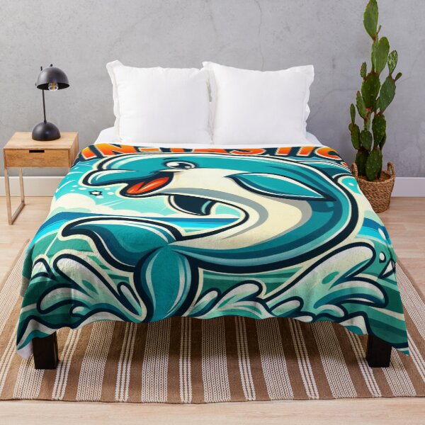Item preview, Cute Cartoon Dolphin "Fin-Tastic!" designed and sold by Zestpond.