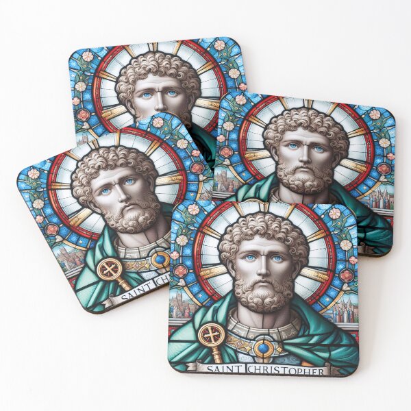 Item preview, Saint Christopher The Patron Saint of Travelers designed and sold by ClassicRetroism.