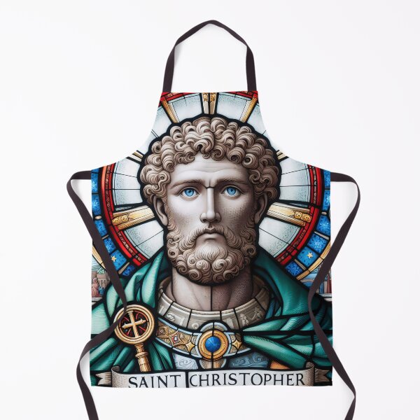 Item preview, Saint Christopher The Patron Saint of Travelers designed and sold by ClassicRetroism.