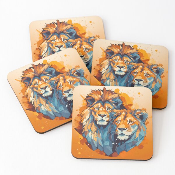 Item preview, Lion king of the jungle, and lioness queen of the jungle designed and sold by NBSStore.