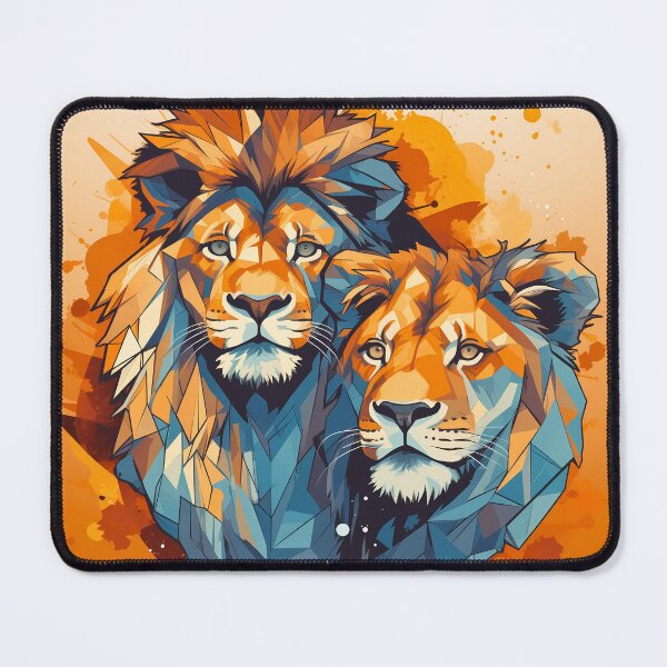 Item preview, Lion king of the jungle, and lioness queen of the jungle designed and sold by NBSStore.