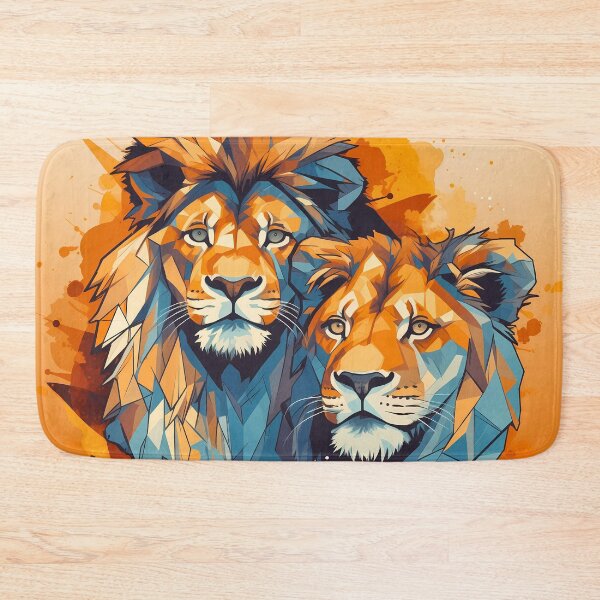 Item preview, Lion king of the jungle, and lioness queen of the jungle designed and sold by NBSStore.