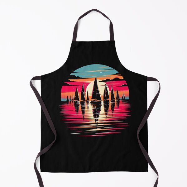 Item preview, "Serene Sunset Sailboat Race Illustration" designed and sold by ChromaticBlend.