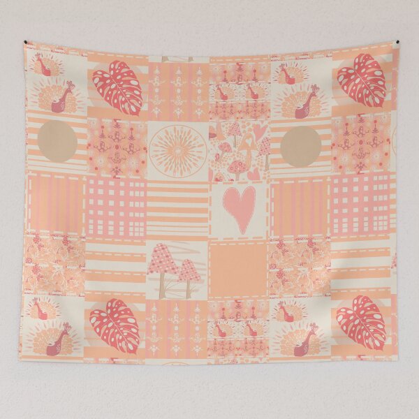 Item preview, PEACH FUZZ PANTONE CHALLENGE COLLECTION (PEACH PATCH DESIGN) designed and sold by Art-byTessa.