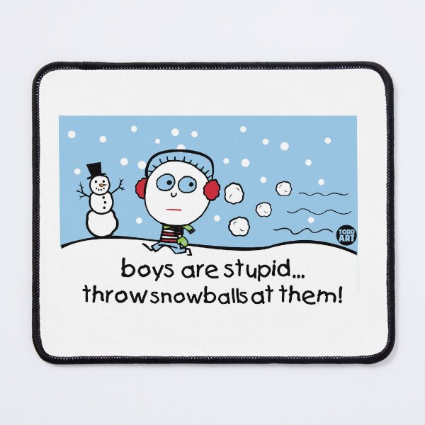 Item preview, BOYS ARE STUPID SNOWBALLS designed and sold by TODD GOLDMAN.