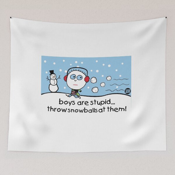 Item preview, BOYS ARE STUPID SNOWBALLS designed and sold by TODD GOLDMAN.