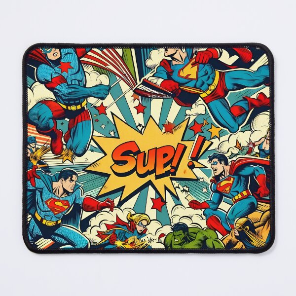 Item preview, "Superhero Flashback: Vintage Comic Book Splendor" designed and sold by APARTAI EU.
