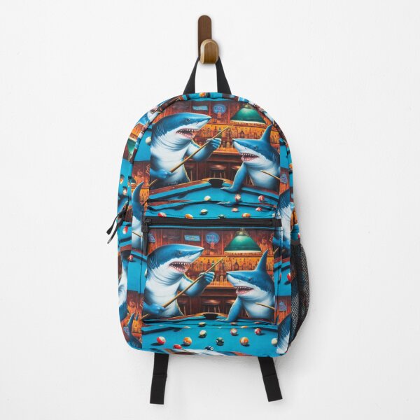 Item preview, Pool Sharks Art, Great White Sharks, Animal Humor designed and sold by Kmcantley.