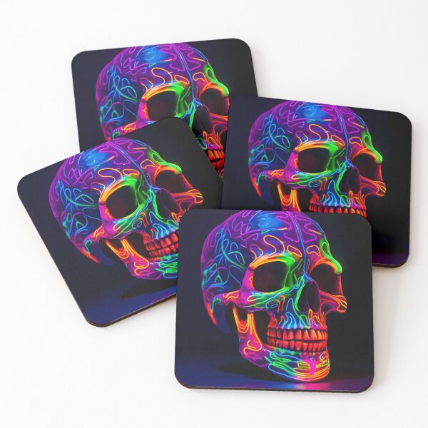 Item preview, Neon Skull Design designed and sold by Stevburykingev.