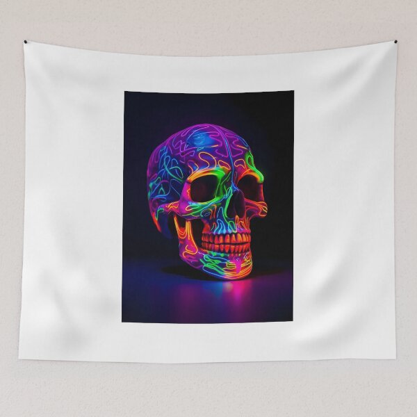 Item preview, Neon Skull Design designed and sold by Stevburykingev.
