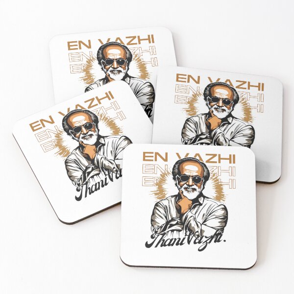 Item preview, EN VAZHI THANI VAZHI - Rajinikanth Typography | Tamil Indian Kollywood Star designed and sold by StarArtsStudio.