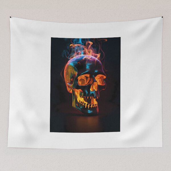 Item preview, Burning Skull designed and sold by Stevburykingev.