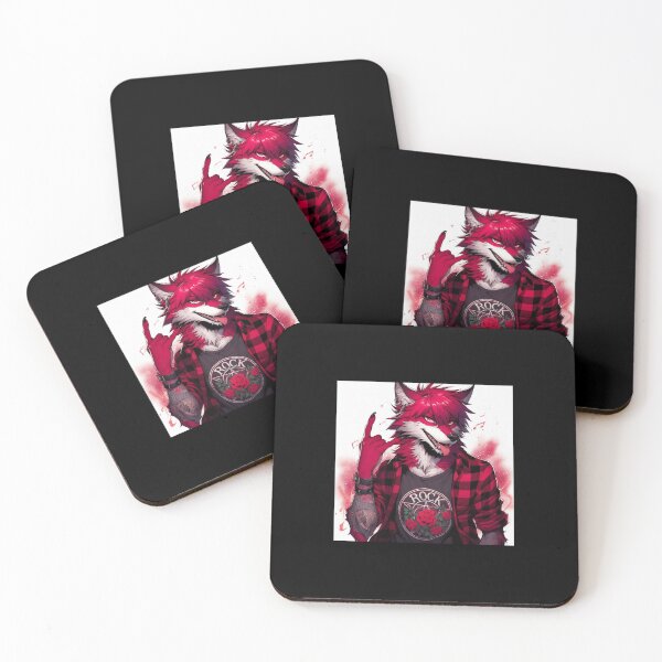 Item preview, Rocking red wolf designed and sold by Sabrinaski.