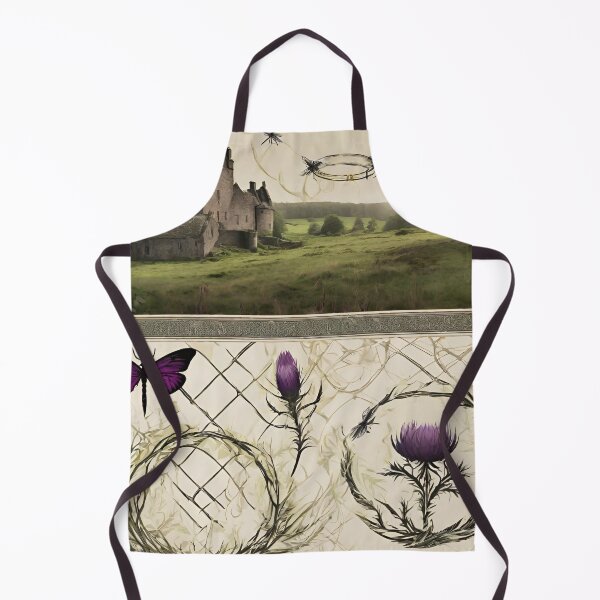 Item preview, Outlander - Sassenach Thistles, Foliage, Dragonflies and Scottish Castles designed and sold by dealchica.