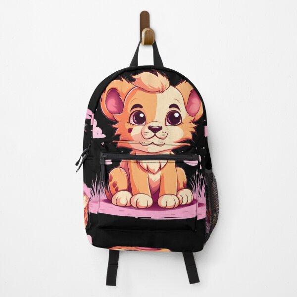 Item preview, Adorable kawaii lion cubs in love illustration designed and sold by NBSStore.