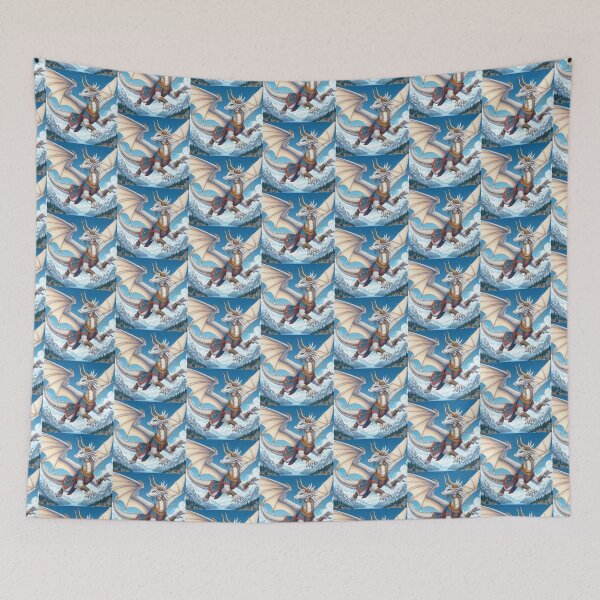 Item preview, Hand drawn White Nordic dragon ( Dragons collection) designed and sold by Sabrinaski.