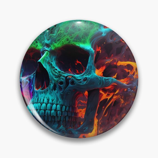 Item preview, Abstract Neon Skull designed and sold by Stevburykingev.