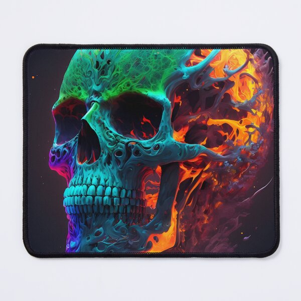 Item preview, Abstract Neon Skull designed and sold by Stevburykingev.