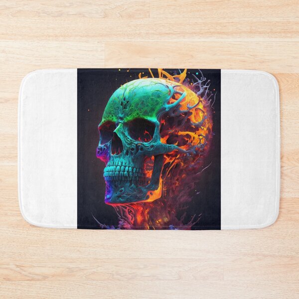 Item preview, Abstract Neon Skull designed and sold by Stevburykingev.