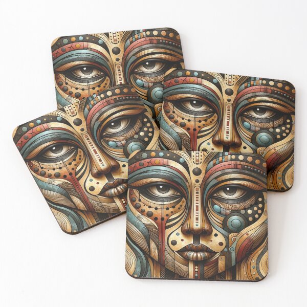 Item preview, Ancestral Tribal Wisdom Portrait designed and sold by Vlark555.