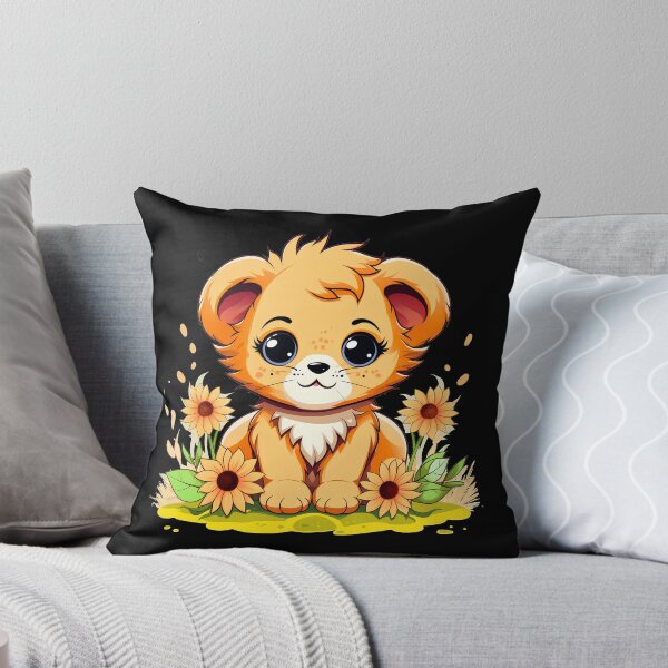 Item preview, Adorable little young kawaii lion cub illustration designed and sold by NBSStore.