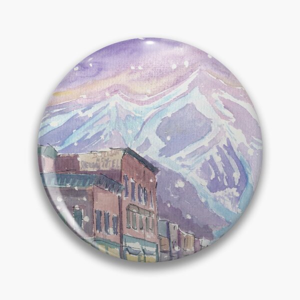 Item preview, Winter in Telluride Co with romantic Snowfall and Nightly Dawn designed and sold by artshop77.