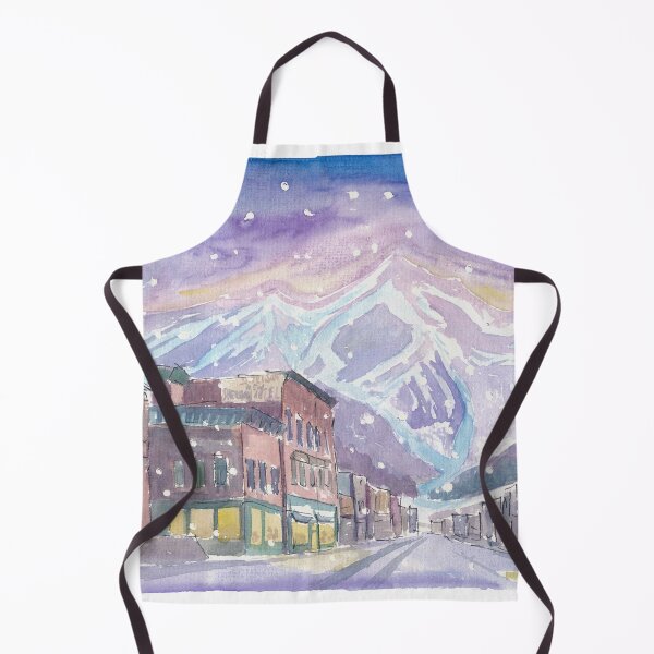 Item preview, Winter in Telluride Co with romantic Snowfall and Nightly Dawn designed and sold by artshop77.