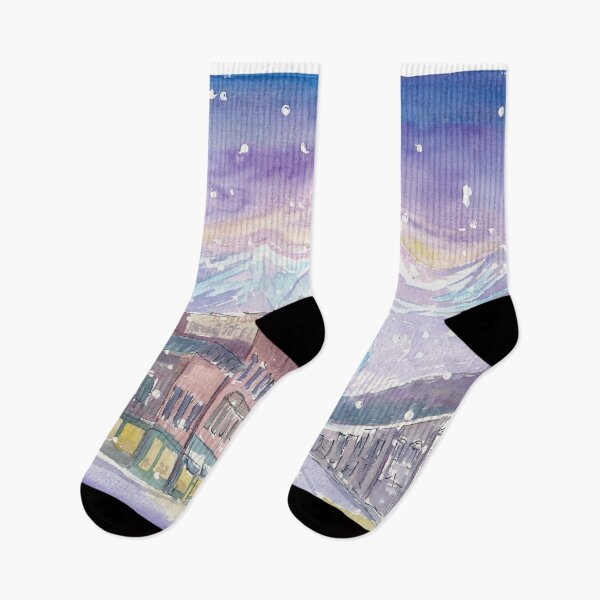 Item preview, Winter in Telluride Co with romantic Snowfall and Nightly Dawn designed and sold by artshop77.