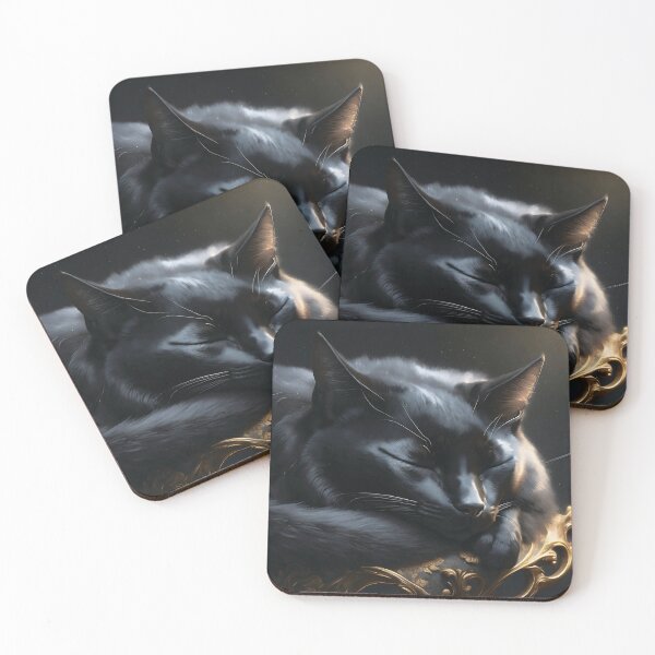 Item preview, sleeping cat in black designed and sold by viper2605.