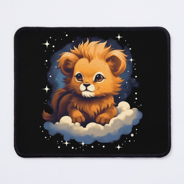 Item preview, Adorable little young kawaii lion cub illustration designed and sold by NBSStore.