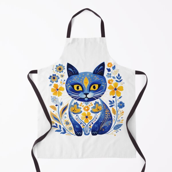 Item preview, Ukraine Cat Floral Vintage Ukrainian Flag Vyshyvanka Style designed and sold by SecretDicer.
