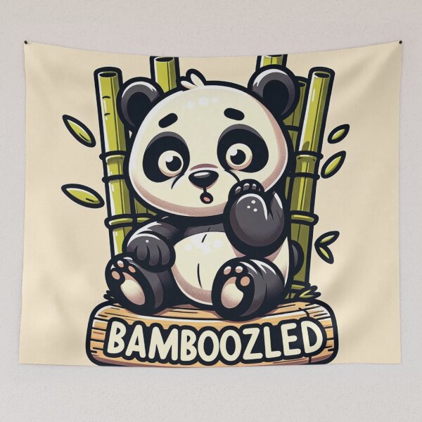 Item preview, Cute Cartoon Panda "Bamboozled"  designed and sold by Zestpond.