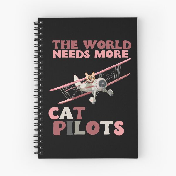 Item preview, The world needs more cat pilots - pink designed and sold by youraircraftart.