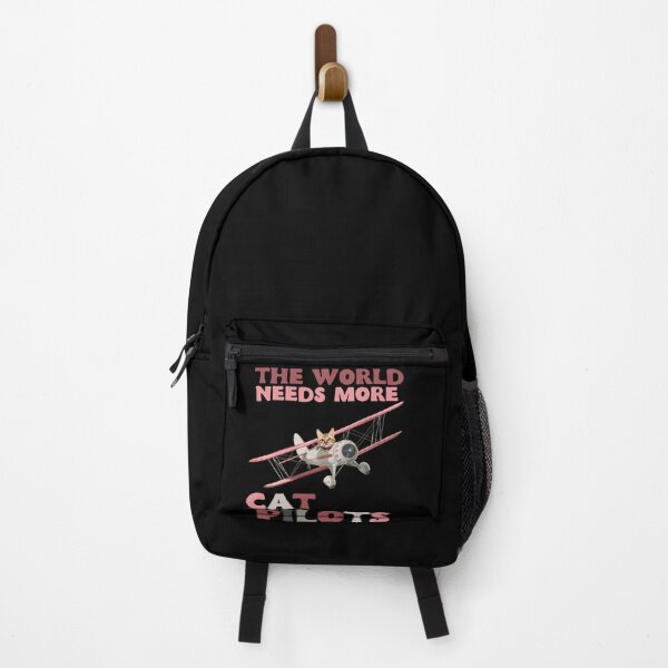 Item preview, The world needs more cat pilots - pink designed and sold by youraircraftart.