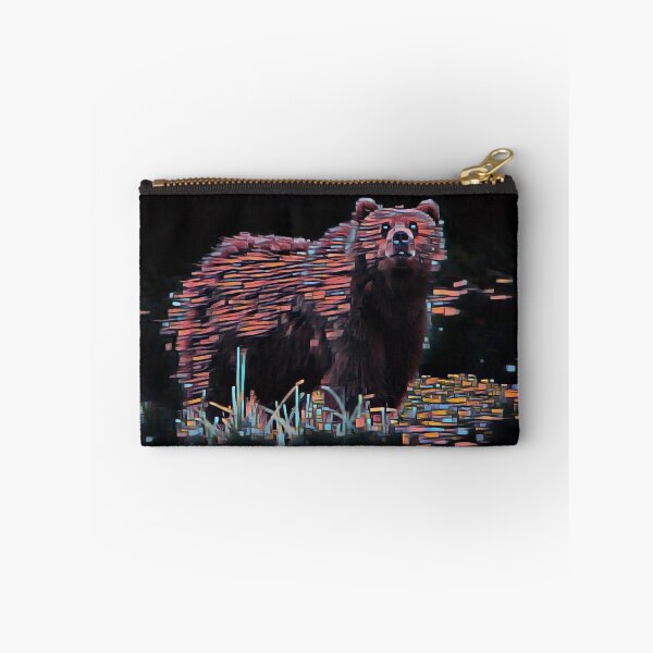 Item preview, Cool Kodiak Bear Grazer - Pixel Art Print designed and sold by TGAL2.