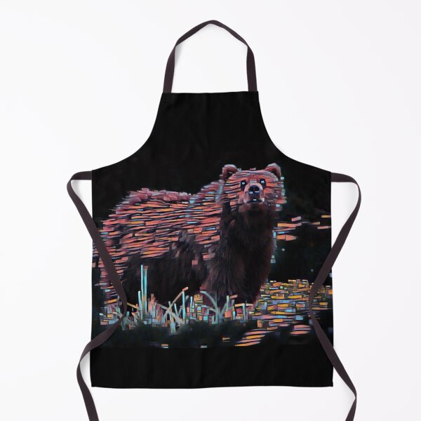 Item preview, Cool Kodiak Bear Grazer - Pixel Art Print designed and sold by TGAL2.