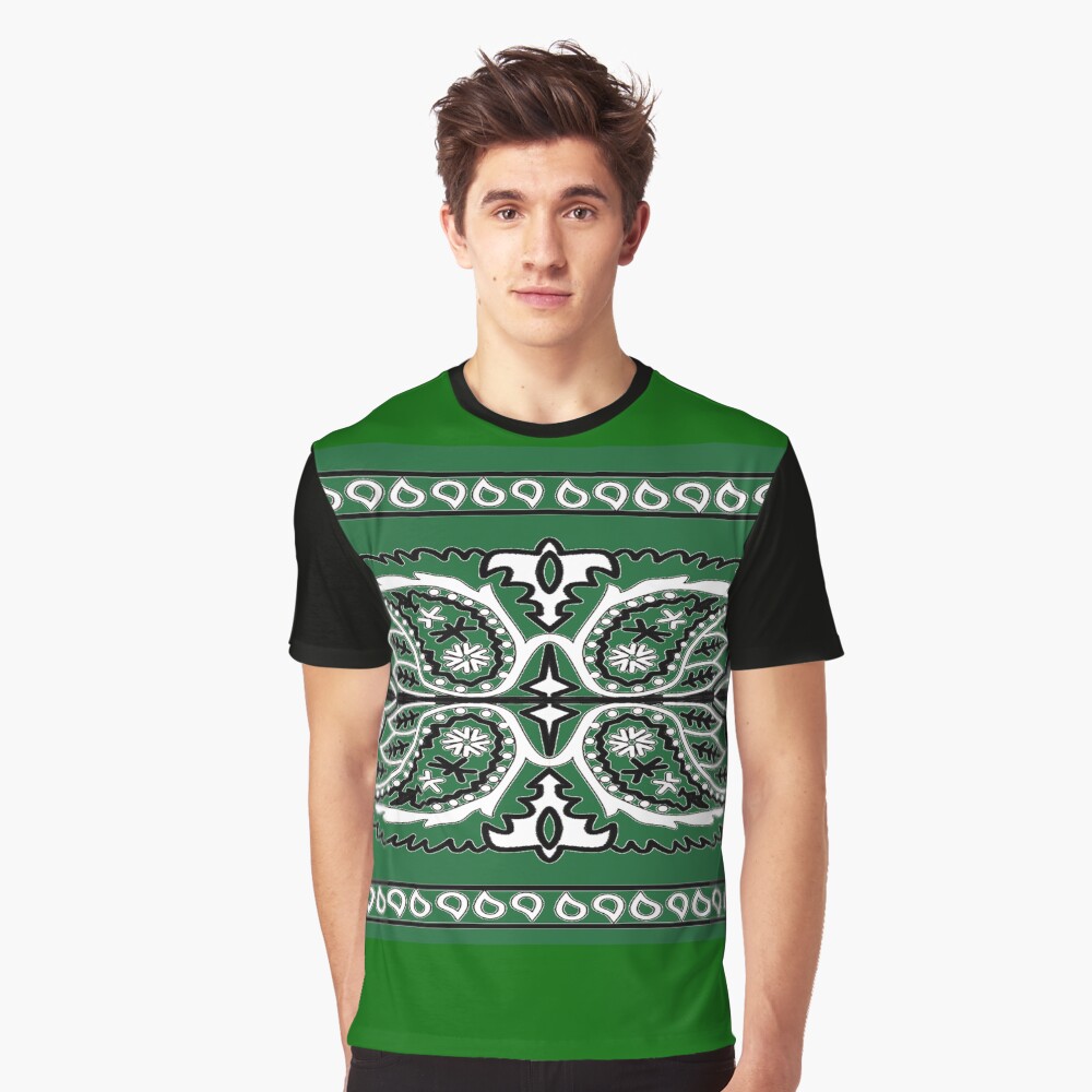 "Bandana Design Green" Tshirt by TeresaPulcini Redbubble