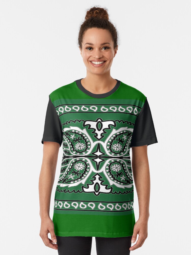 "Bandana Design Green" Tshirt by TeresaPulcini Redbubble