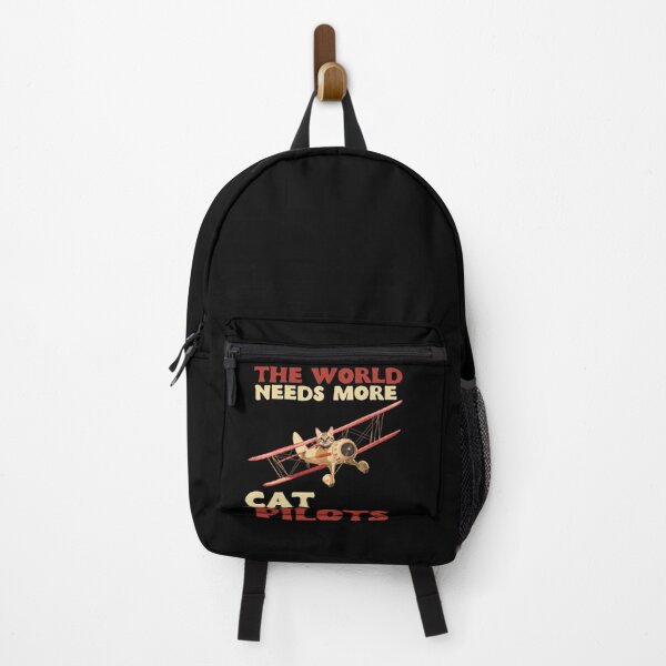 Item preview, The world needs more cat pilots - red designed and sold by youraircraftart.