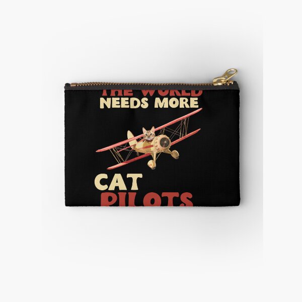 Item preview, The world needs more cat pilots - red designed and sold by youraircraftart.