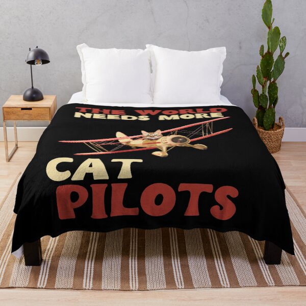 Item preview, The world needs more cat pilots - red designed and sold by youraircraftart.